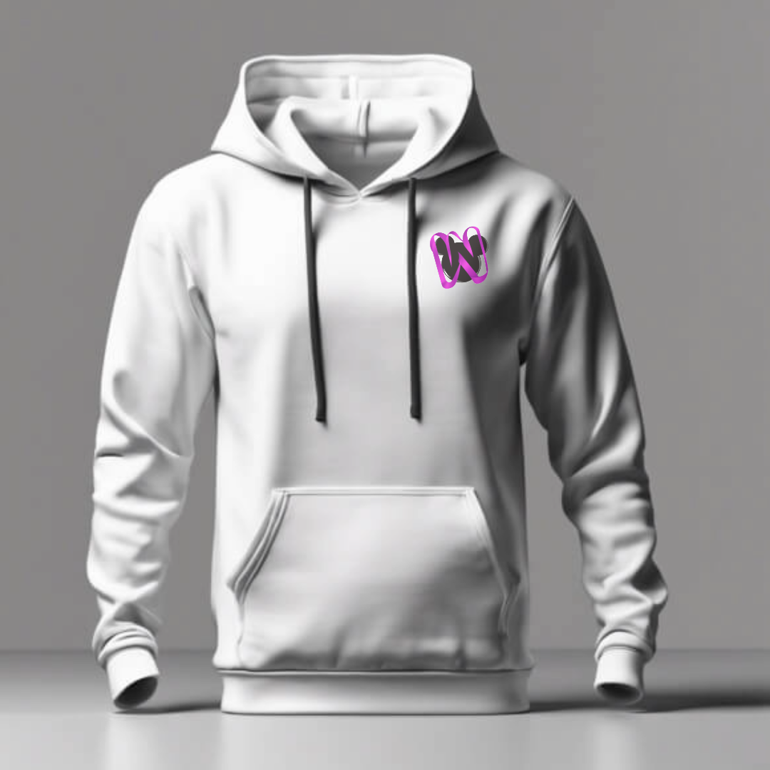 Wicked Mouse Urban Unisex Hoodie - Pink Logo