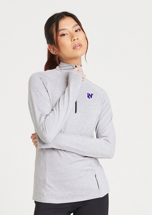 Wicked Mouse Woman's Activewear - Cool Flex long half-zip top