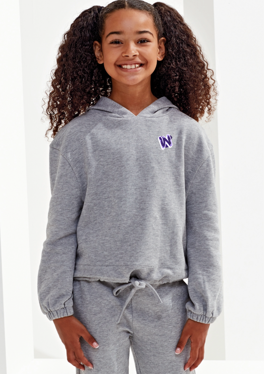 Wicked Mouse - Children's TriDri® recycled cropped oversize hoodie